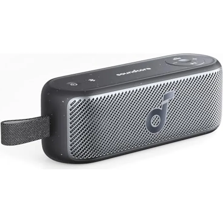 soundcore Motion 100 Bluetooth Lautsprecher, Lautsprecher Boxen mit Wireless Hi-Res, 2 Vollbereichstreiber für Stereo, Outdoor Ultra-Mobiles Design, Anpassbarer EQ, Kraftvoller Bass & IPX7 (Schwarz)