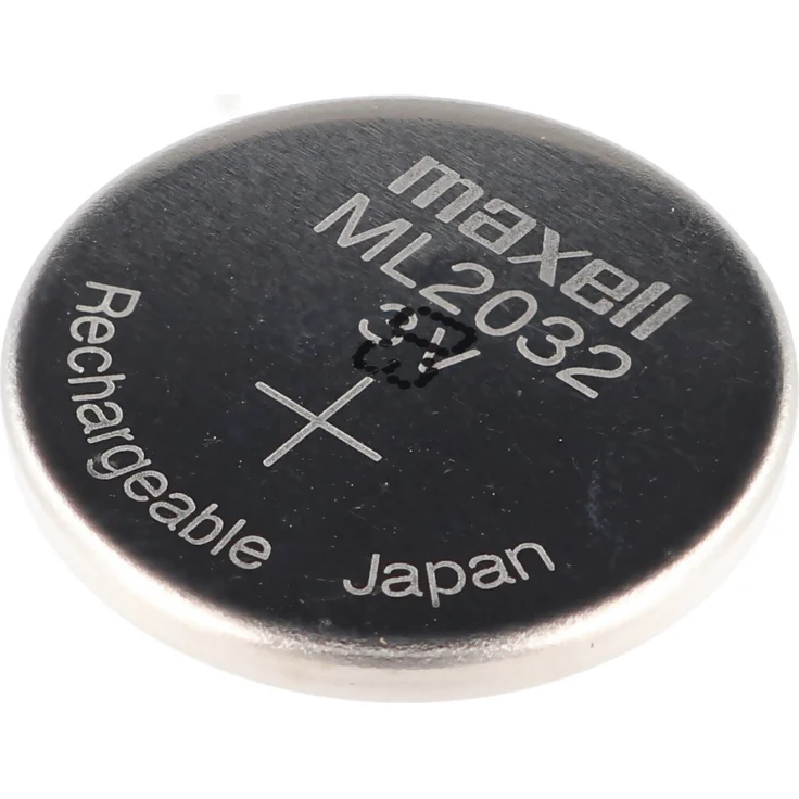 Maxell ML2032 Li-Ion Akku 3V, Knopfzelle 65 mAh, 3,2 x 20 mm