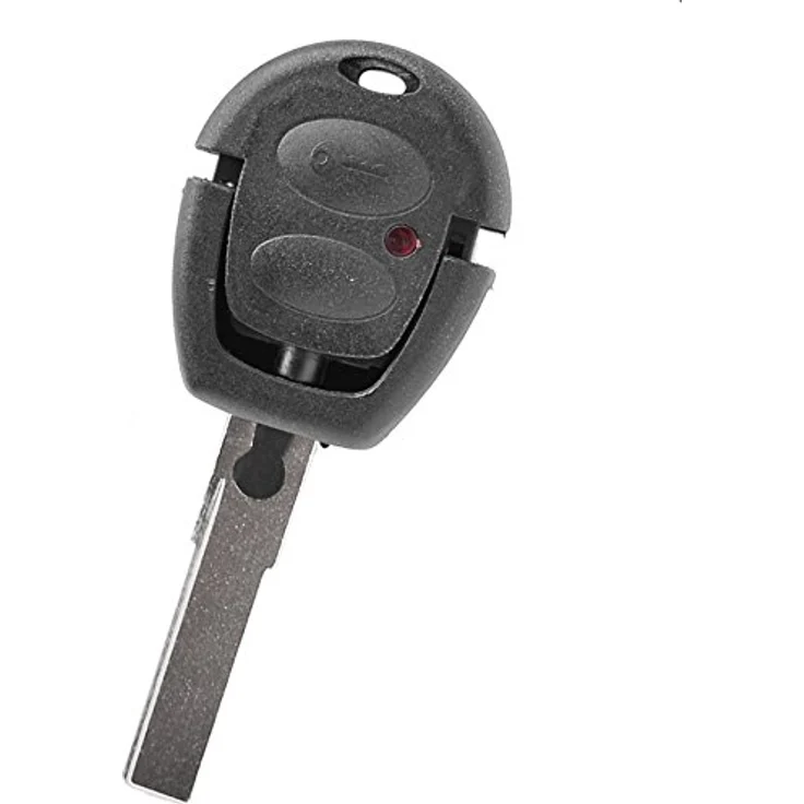 mt-key Auto Schlüssel Ersatz Gehäuse 2 Tasten, inkl. HAA Rohling & VARTA CR2032 Knopfzelle für VW Lupo, Fox, Sharan, T4, Seat Ibiza, Leon, Funk Fernbedienung – Bild 3