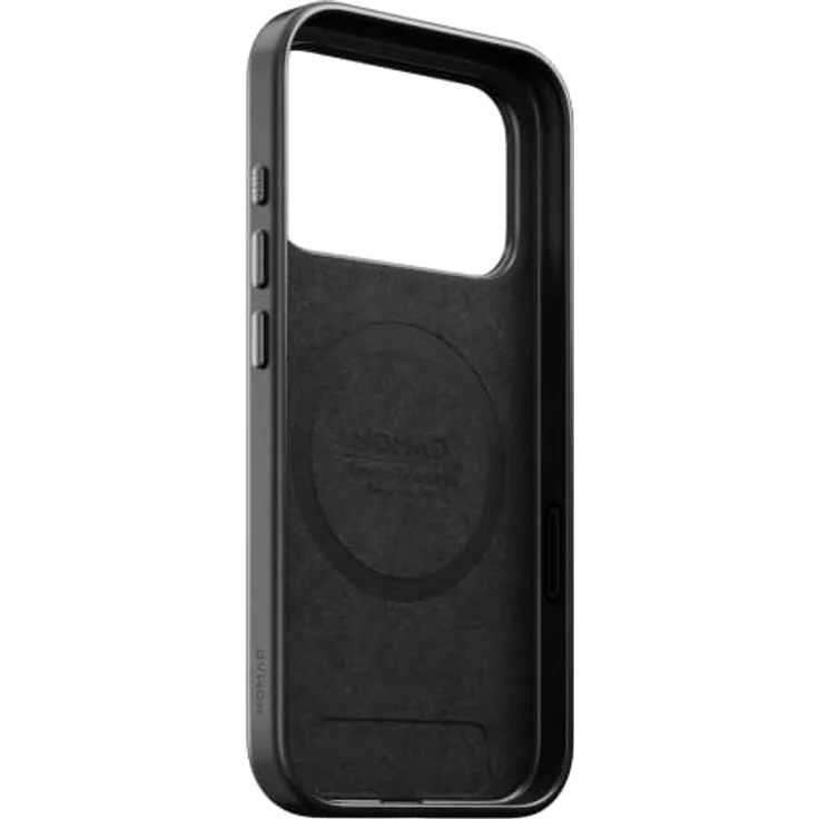 Nomad Traditional Leather Case - schwarz (Horween) - für iPhone 18 Pro Max/17 Pro Max, MagSafe-kompatibel, schützendes Mikrofaserfutter, erhöhte Kanten – Bild 3