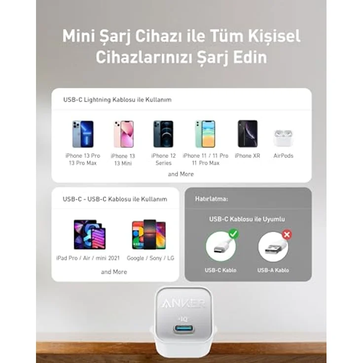 Anker 511 Nano 3 Ladegerät EU 30 W, tragbares Ladegerät, mehrfarbig – Bild 5