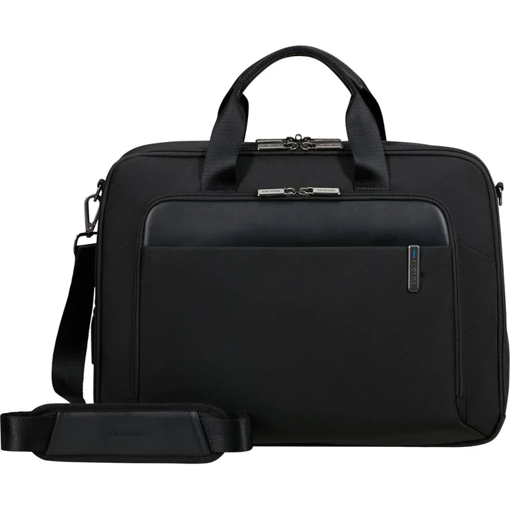 "Samsonite Aktentasche EVOSIGHT 17,3'', Businesstasche Trolleyaufstecksystem, klassisches Design, viele Fächer, technikfreundliche Funktionen"