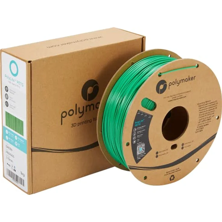 Polymaker PolyLite PETG, 3D-Druckfilament in Grün, 1,75 mm, 1 kg, hohe Qualität und Zuverlässigkeit – Bild 5