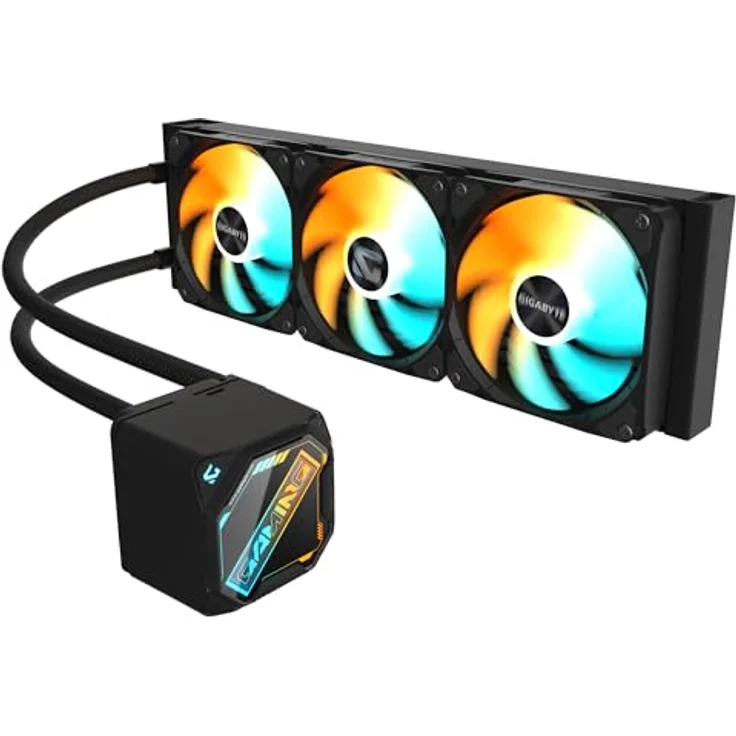 Gigabyte CPC GBT GAMING 360 ARGB, CPU Wasserkühler mit herausragender Kühlleistung, Schwarz – Bild 4
