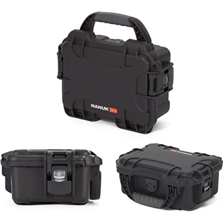 Nanuk 903 Wasserdichter Hartschalenkoffer Mit Plüschschaumeinlage - Schwarz, Kamera-Zubehör, IP67 Rated, PowerClaw Verriegelung, Made in Canada – Bild 3