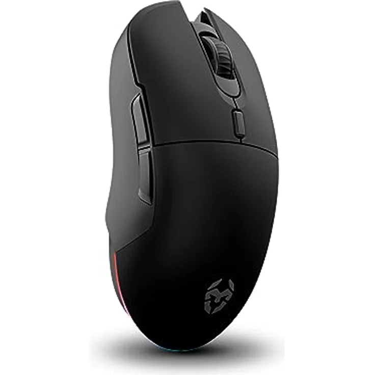KROM KOMET Kabellose RGB-Gaming-Maus, optischer Präzisionssensor Pixart PMW 3212, 8 Tasten, 5 dpi-Stufen bis 2400, inkl. 2,4 GHz Funkempfänger, USB, Schwarz – Bild 5