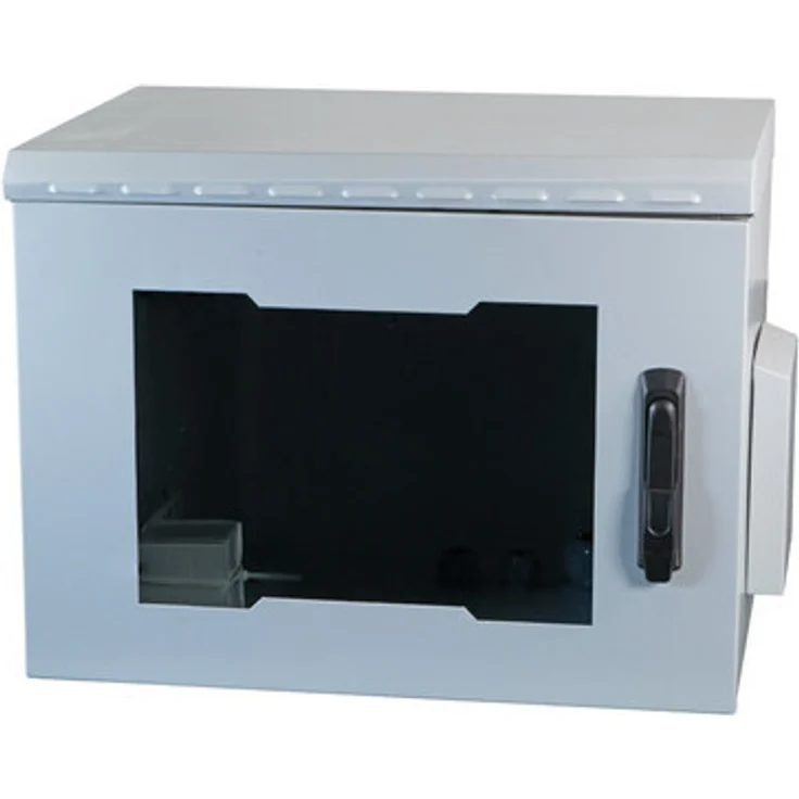 EFB Elektronik 48,30cm (19") Wandgehäuse IP55, 20HE, Glastür, Tiefe 600 mm, RAL7035 - Stahlblechkorpus, passive Belüftung, staub- und wasserdicht