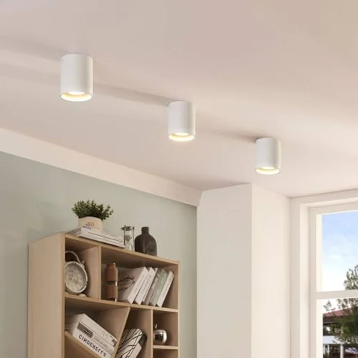 Arcchio Deckenlampe 'Carson' (Modern) in Weiß aus Aluminium für Flur & Treppenhaus (1 flammig, GU10) - Deckenleuchte, Lampe, Flurleuchte - Preisvergleich – Bild 3
