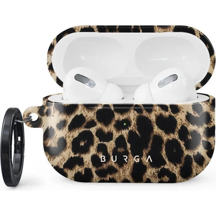 Burga Player Airpods Case, Braun, thermoplastische Polyurethan Hülle, kratz- und stoßfest, kabelloses Laden kompatibel