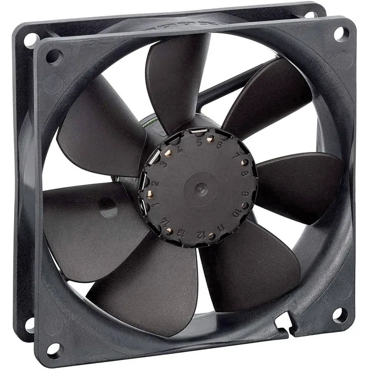 EBM Papst 3412 N/2G, Axiallüfter 12 V/DC, 91 m³/h, 92 x 92 x 25.4 mm, universell einsetzbar