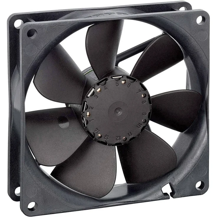 EBM Papst 3412 N/2G, Axiallüfter 12 V/DC, 91 m³/h, 92 x 92 x 25.4 mm, universell einsetzbar