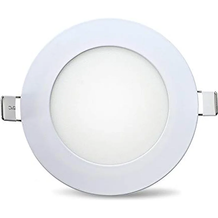 ENERGMiX 6w Einbauleuchte Deckeneinbau Panelleuchte slim Flach Ø12 cm Kaltweiß, Niedriger Stromverbrauch, 380 Lumen – Bild 1