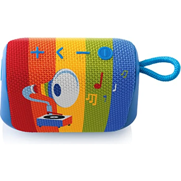 GOGEN Kinder Lautsprecher I Bis zu 12 Stunden Akku I 5W Ausgangsleistung I Bluetooth Box für Kinder I Blau – Bild 3