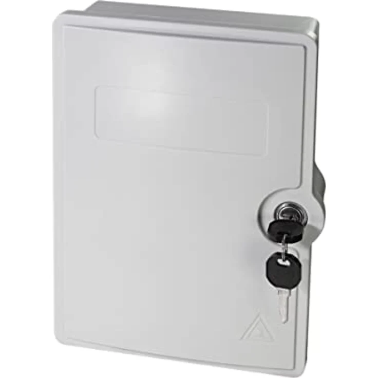 LogiLink Wandgehäuse FB124LC, FTTH/FTTB-Anschlussgehäuse mit 24x LC/APC, lichtgrau, IP55 Schutz, voll bestückt – Bild 5