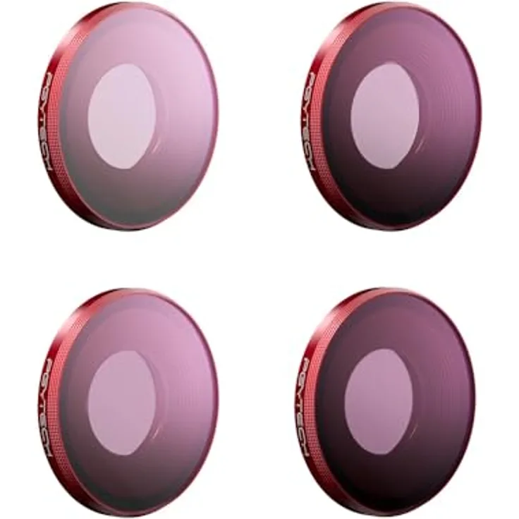 PGYTECH Professional Filter-Kit, Neutral Density 8x und 64x für DJI Osmo Action 3