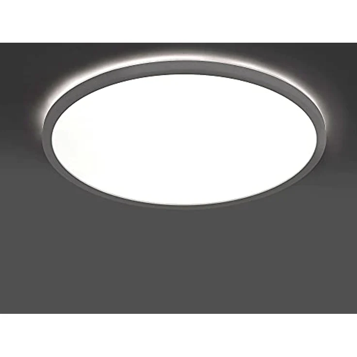 max K O M F O R T LED Deckenlampe LUCKY rund grau 22W Neutralweiß - Moderne Aufputzlampe für stilvolle Beleuchtung – Bild 5