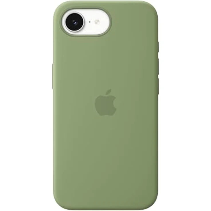 Apple iPhone 17e Silikon Case mit MagSafe, 45 % recyceltes Silikon, hellmoosgrün – Bild 1