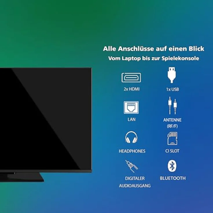 Toshiba QLED Fernseher VIDAA 40QV3F63DDZ, 40 Zoll Full HD Smart TV mit HDR 10 und Triple-Tuner, schwarz – Bild 3
