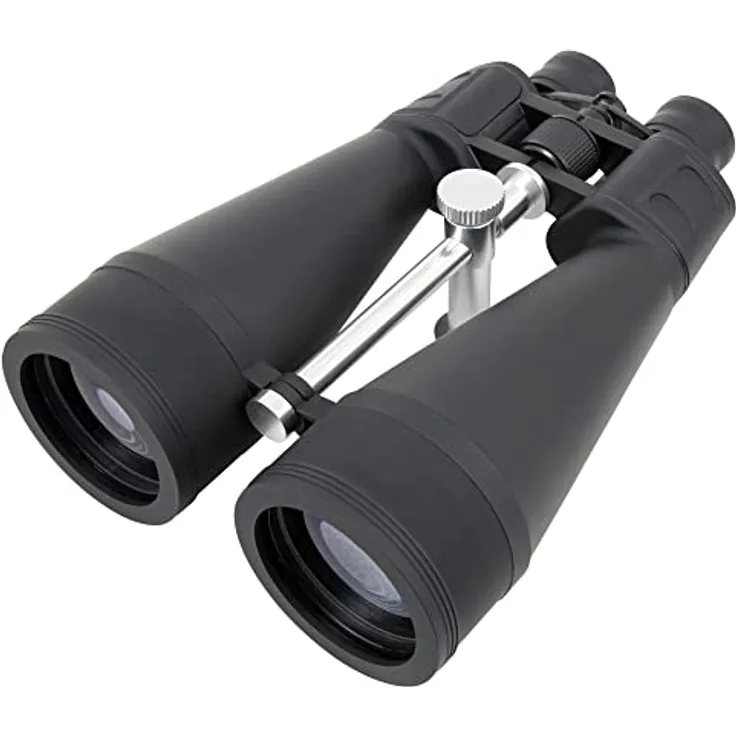 Omegon Fernglas Nightstar 20x80, Großfernglas mit 20-facher Vergrößerung und voll-multivergüteten Optiken für Astronomie und Naturbeobachtung