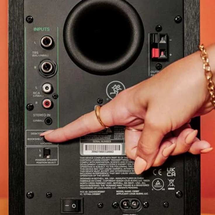 Mackie CR5BT, Aktiver Studiomonitor mit Bluetooth und ausgewogener Klangqualität, schwarz – Bild 5