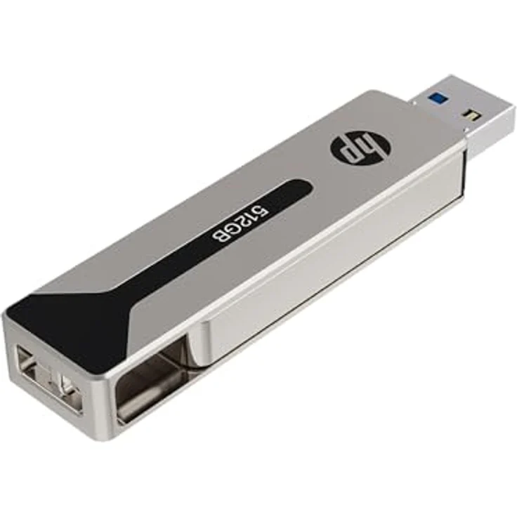 HP 911 Pro 512GB USB 3.2 OTG Type-C/Type-A Flash Drive, bis zu 1000MB/s, schlankes und robustes Design, doppelkopf-Schwenkdesign, blitzschnelle Übertragungsgeschwindigkeiten – Bild 4