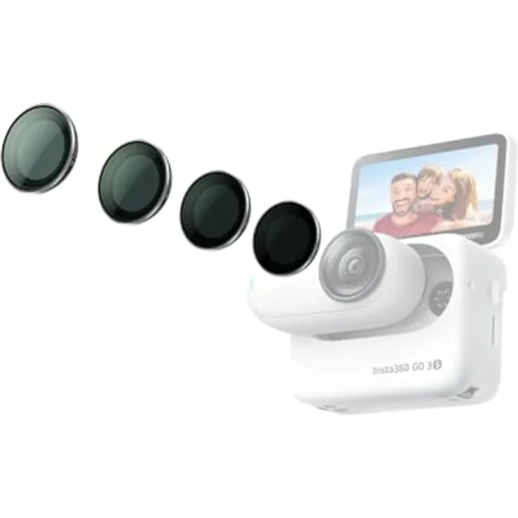Insta360 GO 3S ND-Filter-Set für kinoatische Atmosphäre und Bewegungsunschärfe-Effekte