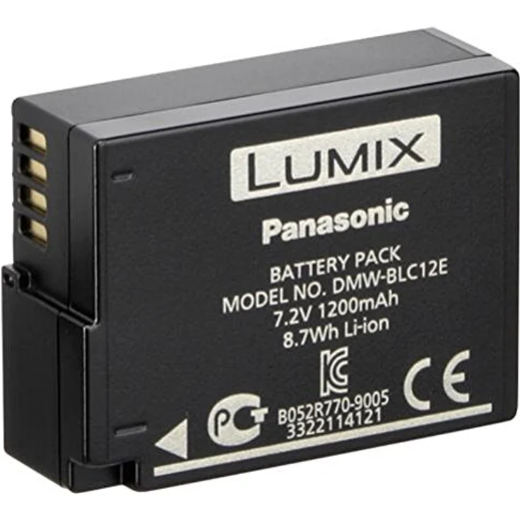Panasonic LUMIX DMW-BLC12E Li-Ionen Akku 7,2V, 1200 mAh (geeignet für GH2, G5, FZ200, GX8, G70, FZ1000, FZ300, FZ200) – Bild 2