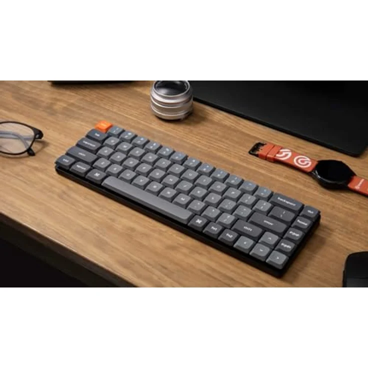 Keychron K7 Max QMK/VIA Ultraflache Kabellose Mechanische Gaming-Tastatur, 2,4 GHz/Bluetooth/USB, 65% Layout, RGB LED, Switch Brown, Hot-Swappable, für Mac Windows, Aluminiumgehäuse – Bild 3