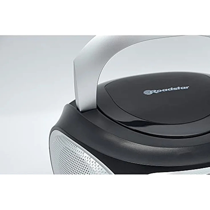 Roadstar CDR-365U/SL, tragbares FM-Radio mit PLL-Tuner, schwarz-silber, unterstützt CD, CD-R und CD-RW, 3,5 mm Kopfhöreranschluss – Bild 9