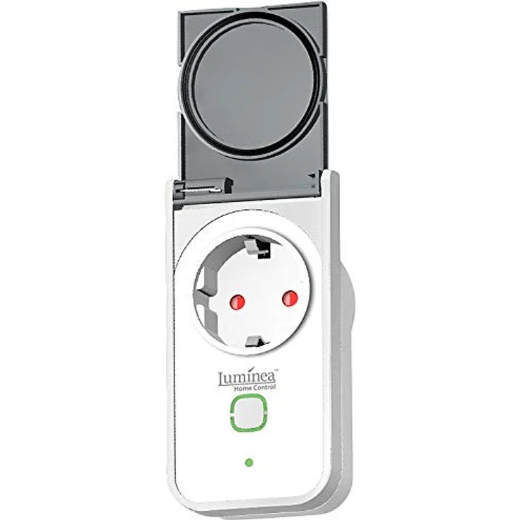 Luminea Home Control WLAN Steckdose Aussen SF-550, Smarte Outdoor-Steckdose mit App, Energiekostenmesser, IP44, kompatibel mit Alexa und Google Assistant – Bild 4