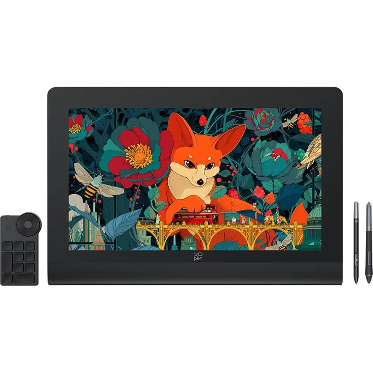 XP-Pen Artist Ultra 16, 15,6 Zoll 4K OLED Grafikdisplay mit Touchscreen, 16K Druckstufen X3 Pro Stift, 100.000:1 Kontrastverhältnis