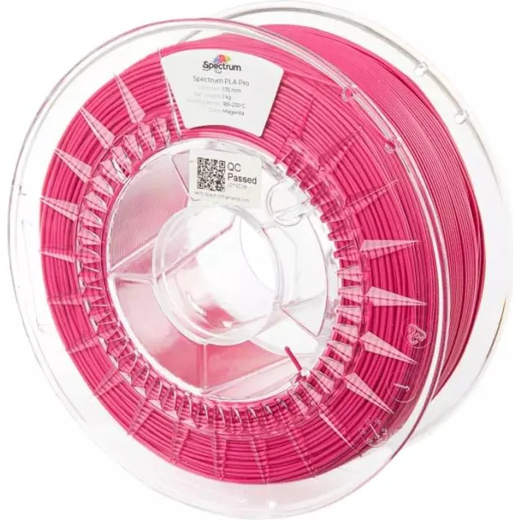 Spectrum Filament PLA Pro, 3D Filament 1.75 mm, 1000 g, Rosa, hohe Schlagfestigkeit und verbesserte Druckeigenschaften