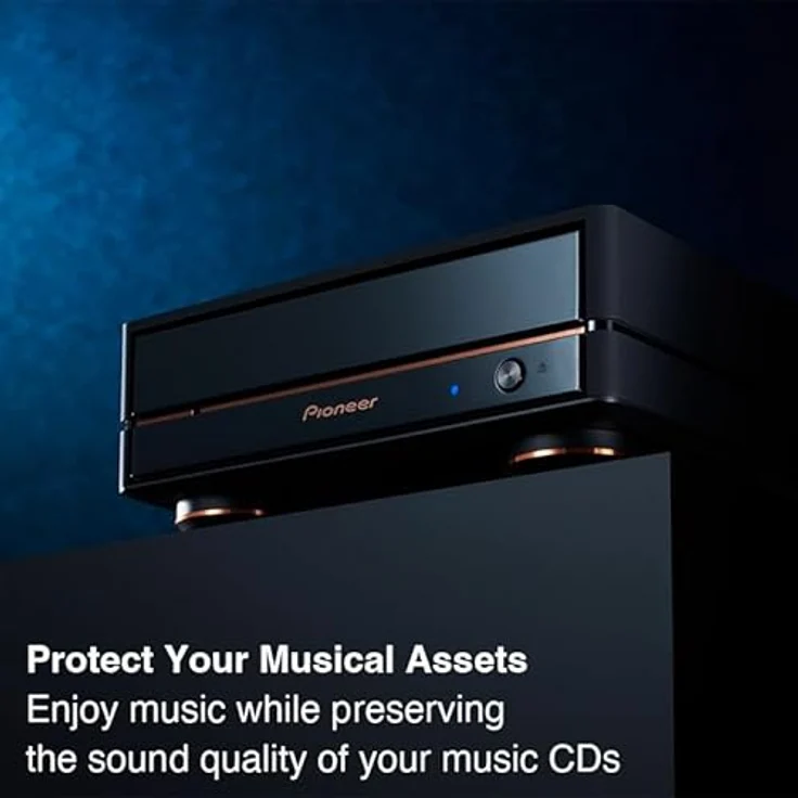 Pioneer BDR-X13E-X Externes Blu-ray-Laufwerk, Premium-Modell mit M-DISC BDXL-Kompatibilität, USB Typ-C, Mattschwarz – Bild 2