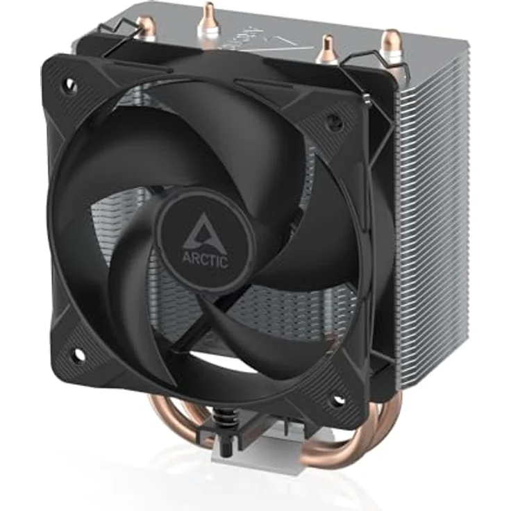 Arctic Freezer 8A CPU-Kühler für AMD AM5/AM4, 100mm PWM-Lüfter mit fluiddynamischem Gleitlager, schwarz – Bild 1