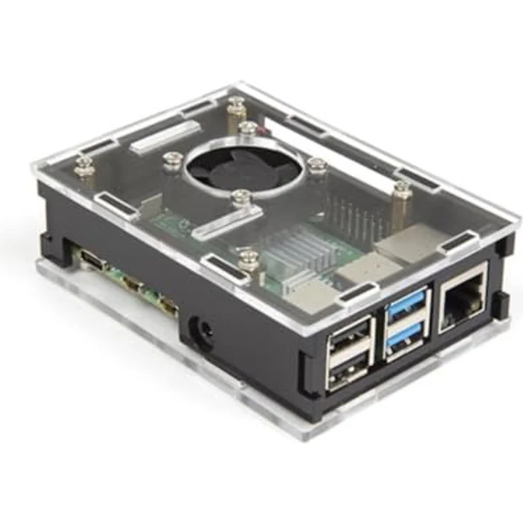 Whadda Raspberry Pi 4 Starterkit (4 GB) mit Kühlgehäuse, 32 GB microSD-Karte, USB-C Ladegerät und Ethernet-Kabel – Bild 2
