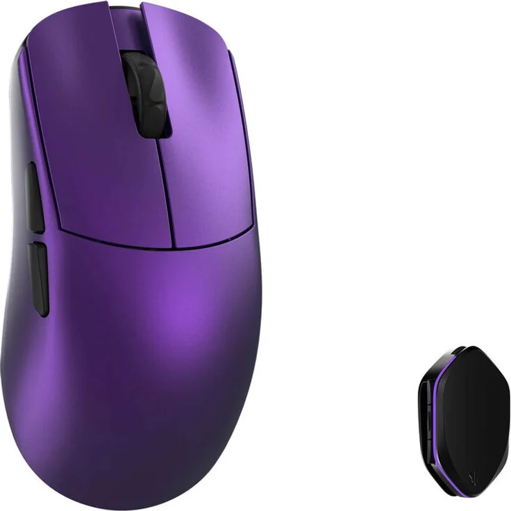 WLMouse YING Magnesium Kabellose Gaming Maus, PAW3950HS, 30000 DPI, 8K Polling Rate, OMRON Optical Switches - lila