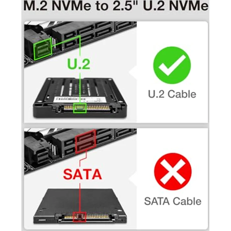 ICY DOCK EZConvert MB705M2P-B - M.2 NVMe SSD zu 2,5 Zoll NVMe U.2 SSD Konverter-Adapter – Bild 5