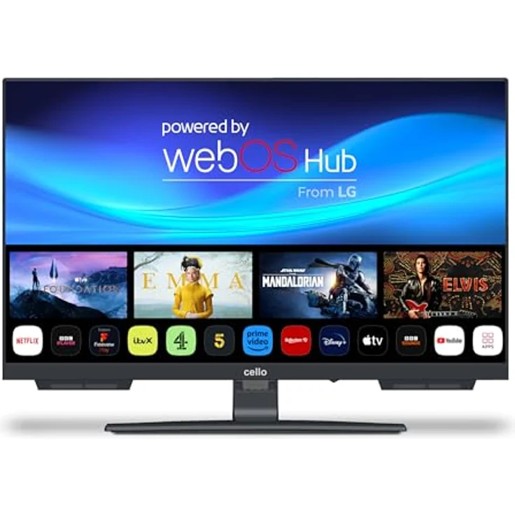 Cello C2424WSH, 24 Zoll SMART TV mit Triple Tuner (DVB-C/-S2/-T2), Bluetooth, WebOS, Pitch Perfect Lautsprecher, ideal für kleine Räume, Disney+ und Netflix kompatibel – Bild 1