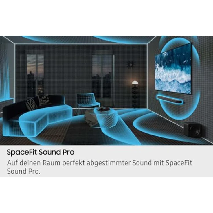 Samsung Q-series HW-Q935GF, 9.1.4-Kanal Soundbar mit Subwoofer & Rücklautsprechern, kabelloses Dolby Atmos, SpaceFit Sound Pro, Active Voice Amplifier Pro – Bild 10