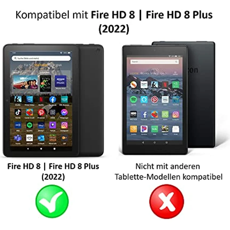 Der neue blendfreie Displayschutz von NuPro (Doppelpack), für das Fire HD 8-Tablet und das Fire HD 8 Plus-Tablet (2022) – Bild 4