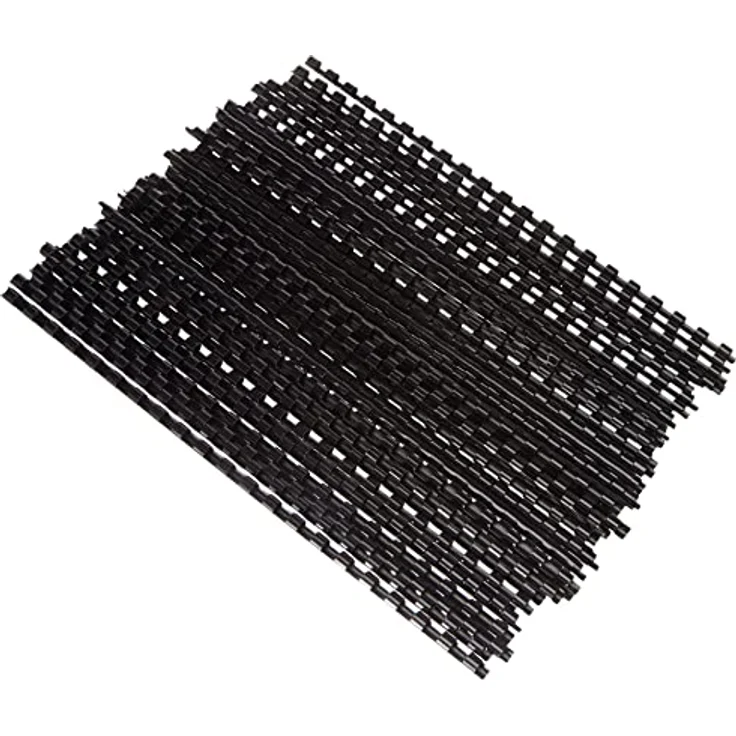 GENIE Plastikbinderücken 6 mm, A4, für 25 Blatt, 50 Stück schwarz, geeignet für Spiralbindegeräte – Bild 2