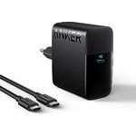 100W USB-C Ladegerät, MacBook Pro Charger, Anker PIQ 3.0 Kompaktes Schnellladegerät für MacBook Pro, MacBook Air, iPad Pro, iPhone 15, Samsung Galaxy und alle USB-C Geräte (inkl. 1,5m Ladekabel)