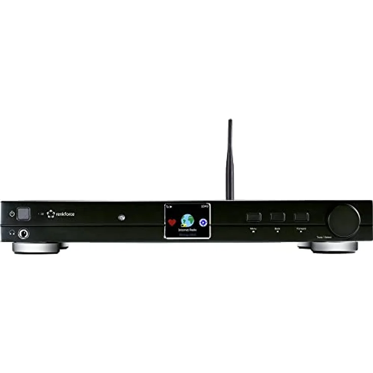 Renkforce RF-DAB-IR1700 Radio-Adapter Internetradio Aluminium (gebürstet) (MA-20) schwarz – Bild 2