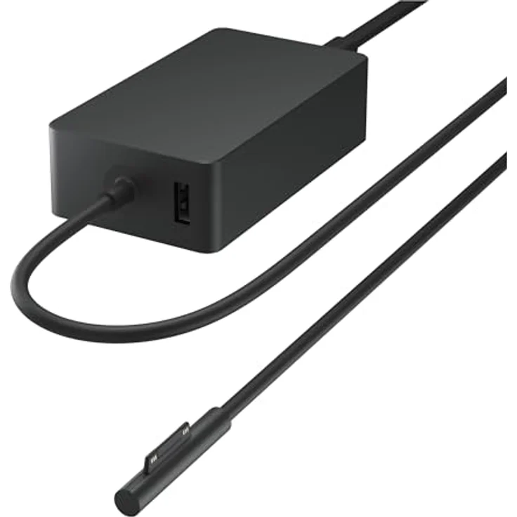 Microsoft Surface 127 W Power Supply, qualitativ hochwertiges Akkuladegerät in Charcoal – Bild 2