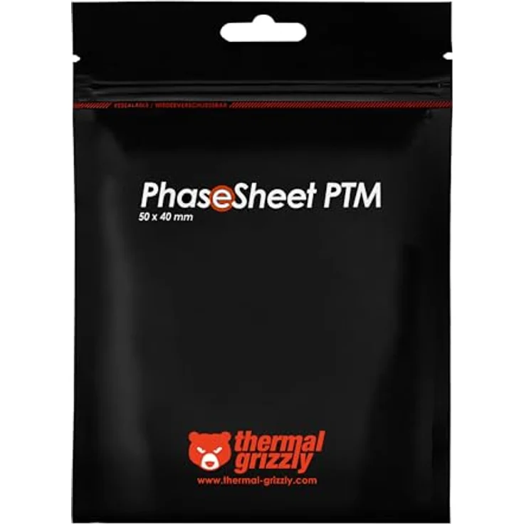 Thermal Grizzly PhaseSheet PTM - Phasesheet für Prozessoren und Grafikkarten, ersetzt Wärmeleitpaste, 50 x 40 mm – Bild 5