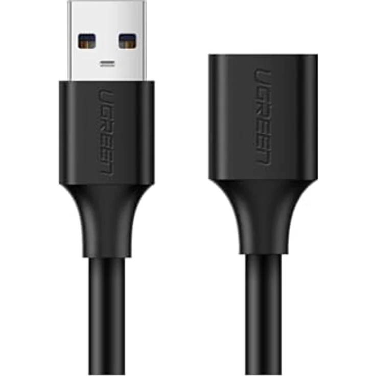 UGREEN USB 2.0 Verlängerungskabel, 5 Meter, schnelle Datenübertragung, schwarz – Bild 1