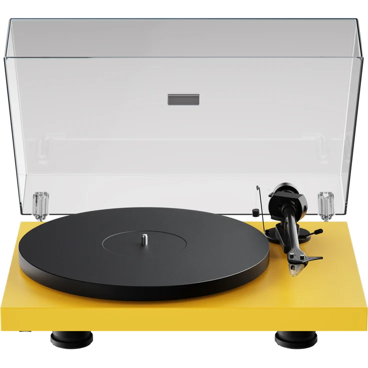 Pro-Ject Debut EVO 2 Plattenspieler, Gelb, Riemenantrieb, 33/45 U/min, 8,6" Carbon-Tonarm, höhenverstellbare Füße – Bild 1