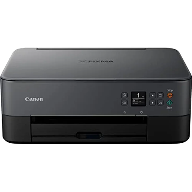 Canon PIXMA TS5350i BK Drucker Farbtintenstrahl Multifunktionsgerät DIN A4 (Scanner, Kopierer, OLED, 4.800 x 1.200 dpi, USB, WLAN, Duplexdruck, 2 Papierzuführungen), schwarz – Bild 1
