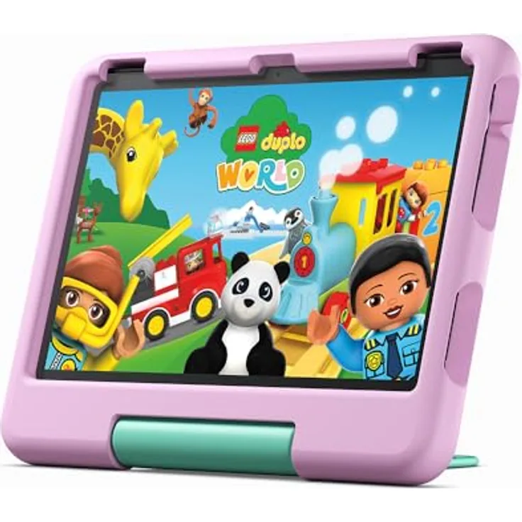 Das neue Fire HD 10 Kids-Tablet – für Kinder ab dem Vorschulalter | Mit brillantem 10-Zoll-Display, Kindersicherung und 2 Jahren Sorglos-Garantie | Version 2023, 32 GB, rosa
