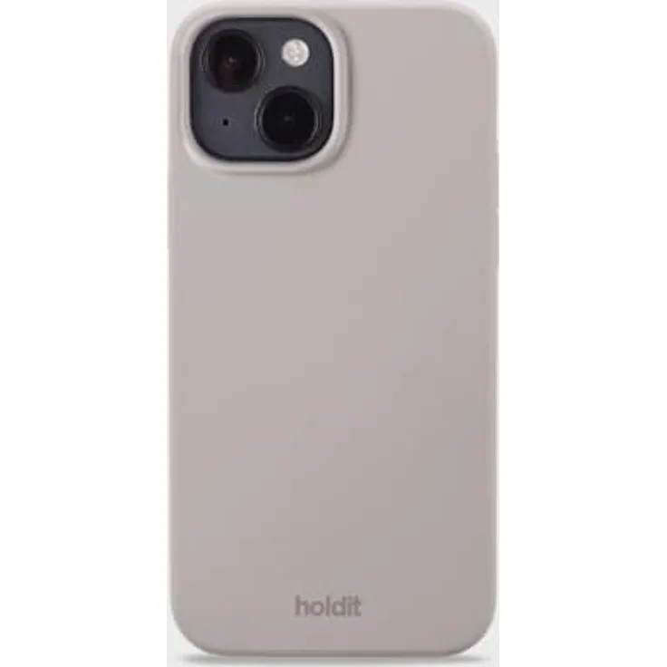 HOLDIT Silicone Case, Backcover für Apple iPhone 15, Taupe